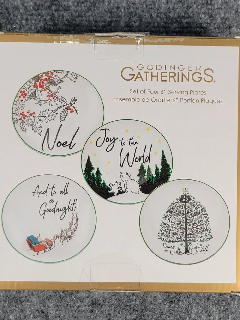Godinger Gatherings Peace on Earth Collection Set of Four 6